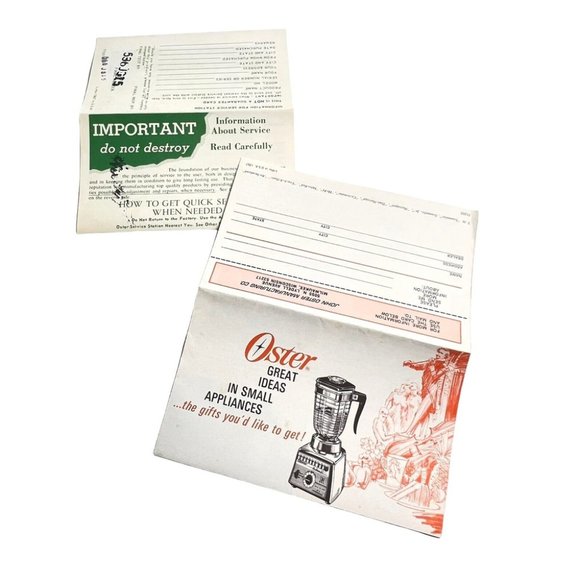 Osterizer Spin Cookery Blender Cook Book 1966 8 Speed Push-Button Model Manual - Picture 6 of 6